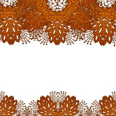 chocolate flower lace pattern N3