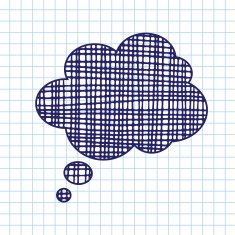 Vector hand draw callout icon