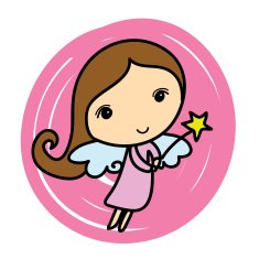 Cute angel Cartoon vector illustration