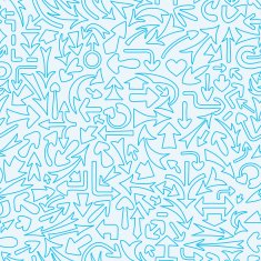 Seamless pattern with different arrows N7