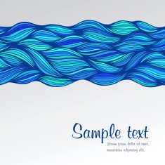 Abstract hand-drawn waves background N9
