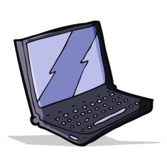 Cartoon Laptop Computer N36