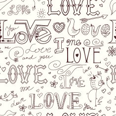 vector background love valentines day doodle N3