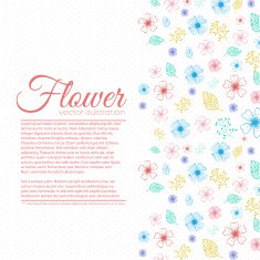 flower background concept of lines style N9