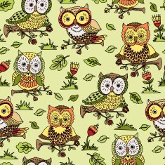 Flowers and owls N2