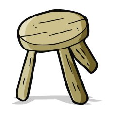 cartoon wooden stool N25