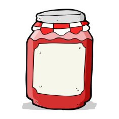 cartoon jar of jam N23