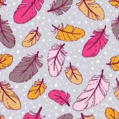 Pattern with feathers N3