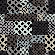 Hand drawn lines textures seamless pattern