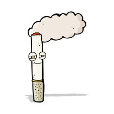cartoon happy cigarette N14