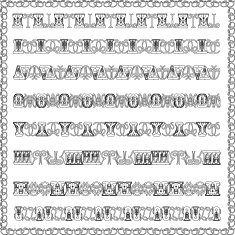 Line Border Set And Frame N4