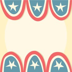Patriotic Banner Frame - Copy Space