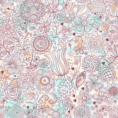 Seamless background -Flowers N2