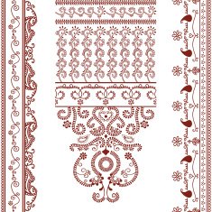 Mehndi Border Designs