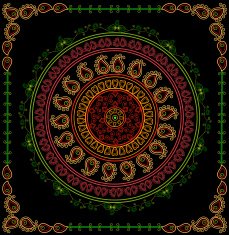 mandala with frame