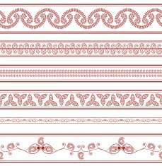 seamless henna sari borders N2