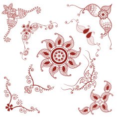 henna corner designs