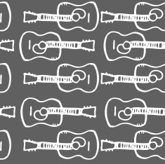 Doodle guitar background