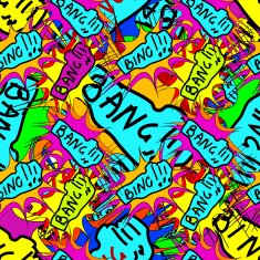 Graffiti seamless pattern