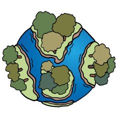 vector of cartoon earth N3
