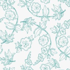 Bell flowers Seamless pattern with Vintage floral wallpaper N4