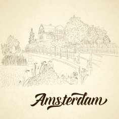 Vintage vector city sketching for your design N5