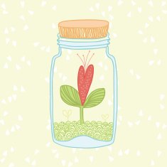 Sprout in the Glass Jar