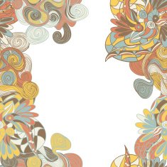 border with abstract hand-drawn pattern N16