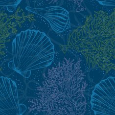 Shell seamless pattern N6