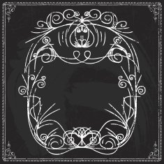 Hand-drawn line border set N34
