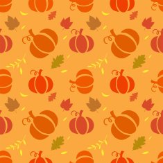 Seamless pattern with pumpkins N2