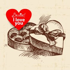Valentine's Day vintage background N5