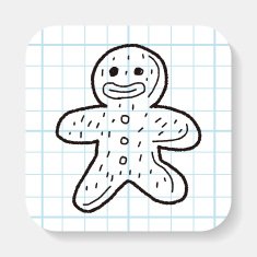 gingerbread man doodle N24
