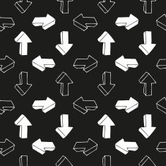 Seamless background of hand drawn arrows N12