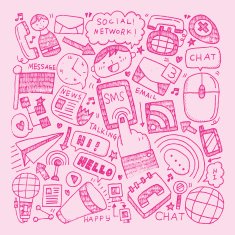 doodle communication background N48