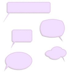 book speech bubble symbol set N3