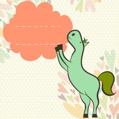 Cartoon Horse N117