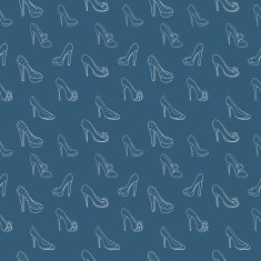 Seamless background with shoes in sketch style N2