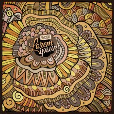 Decorative ethnic vector background N10