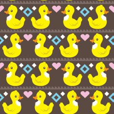 funny ethnic simple ducks pattern