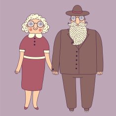 Elderly couple Grandparents N2