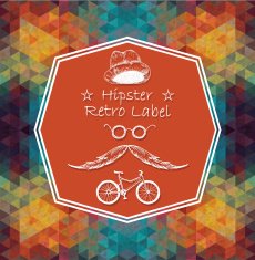 Triangle hipster background
