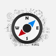 Drawing business formulas compass N8