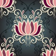 Seamless Floral Pattern (Vector) Hand Drawn Texture N168