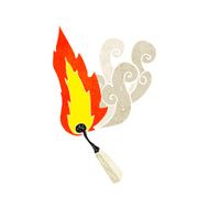 cartoon burning match N65