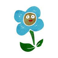 cartoon flower with face N52