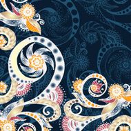 Vector abstract floral decorative background N5