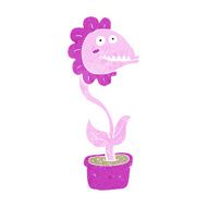 cartoon monster plant N14