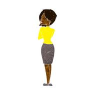 cartoon businesswoman ignoring N13