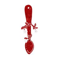 cartoon organic food symbol spoon N9